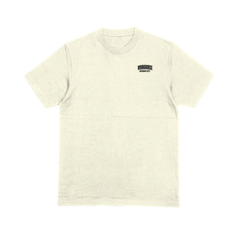 RELENTLESS TRAINING T-SHIRT - CREAM/BLACK