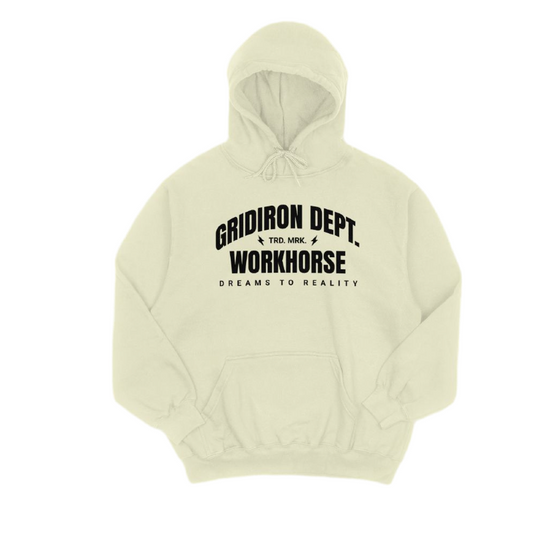 DREAMS TO REALITY HOODIE - CREAM/BLACK