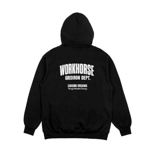 RELENTLESS TRAINING HOODIE - BLACK/WHITE